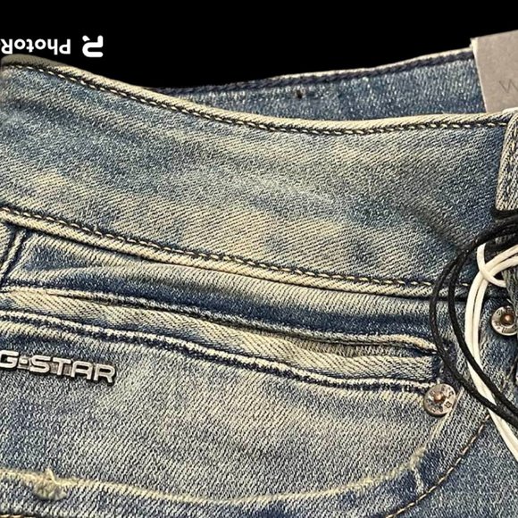 G-Star RAW Midge Zip Skinny Jeans NWT ~ with Back Zipper Pockets - 32W … - Picture 3 of 13